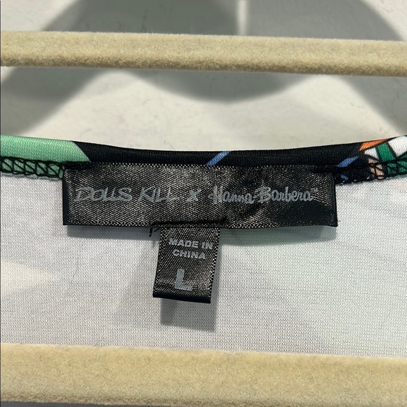 Dolls Kill The Jetsons cosmic teen queen Colorful Cartoon Print mini Dress large - Picture 2 of 9